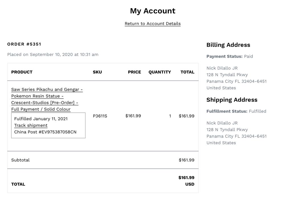 Pikachu Saw And Gengar Resin Statue - Crescent Studios action figure collectible - Main Image 2