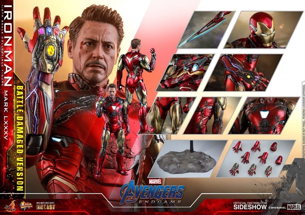 Iron Man Battle Damaged - Hot Toys action figure collectible - Main Image 3