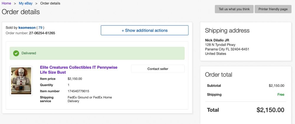 Pennywise Elite Creatures Bust 1/1 - Elite Creatures action figure collectible - Main Image 3