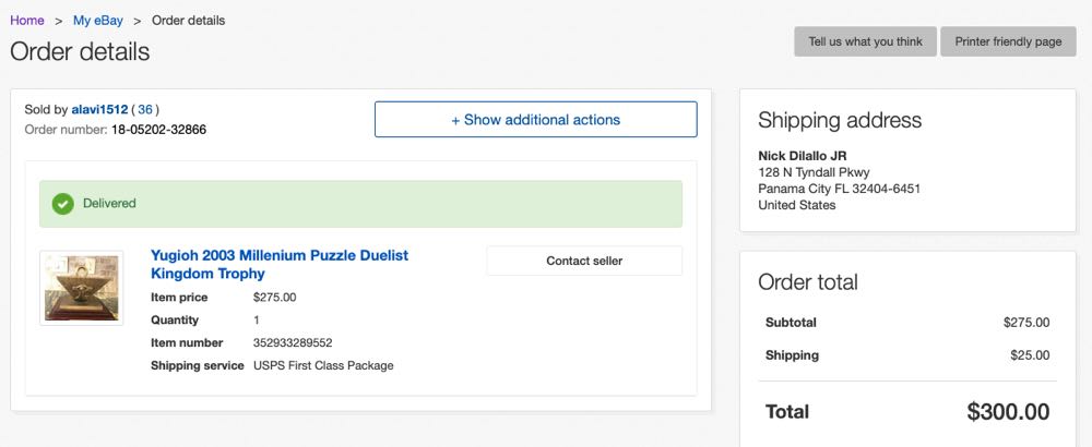 Millenium Puzzle Trophy  action figure collectible - Main Image 2