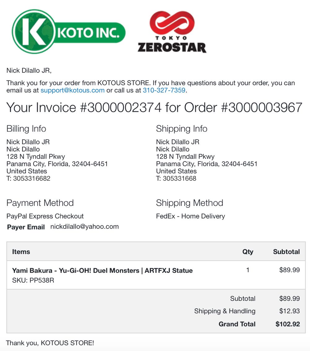 Yugioh Yami Bakura Kotobukiya - Kotobukiya action figure collectible - Main Image 2