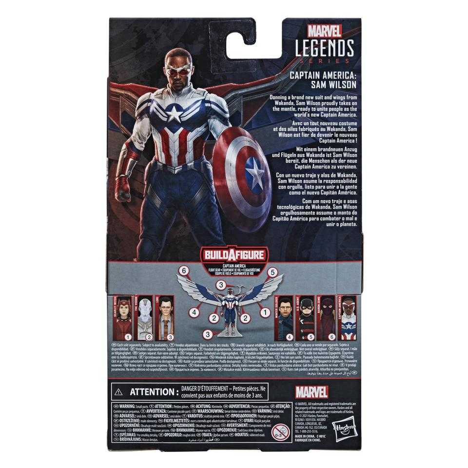 Captain America (Sam Wilson) - Hasbro (Marvel Legends) action figure collectible [Barcode 5010993791101] - Main Image 2