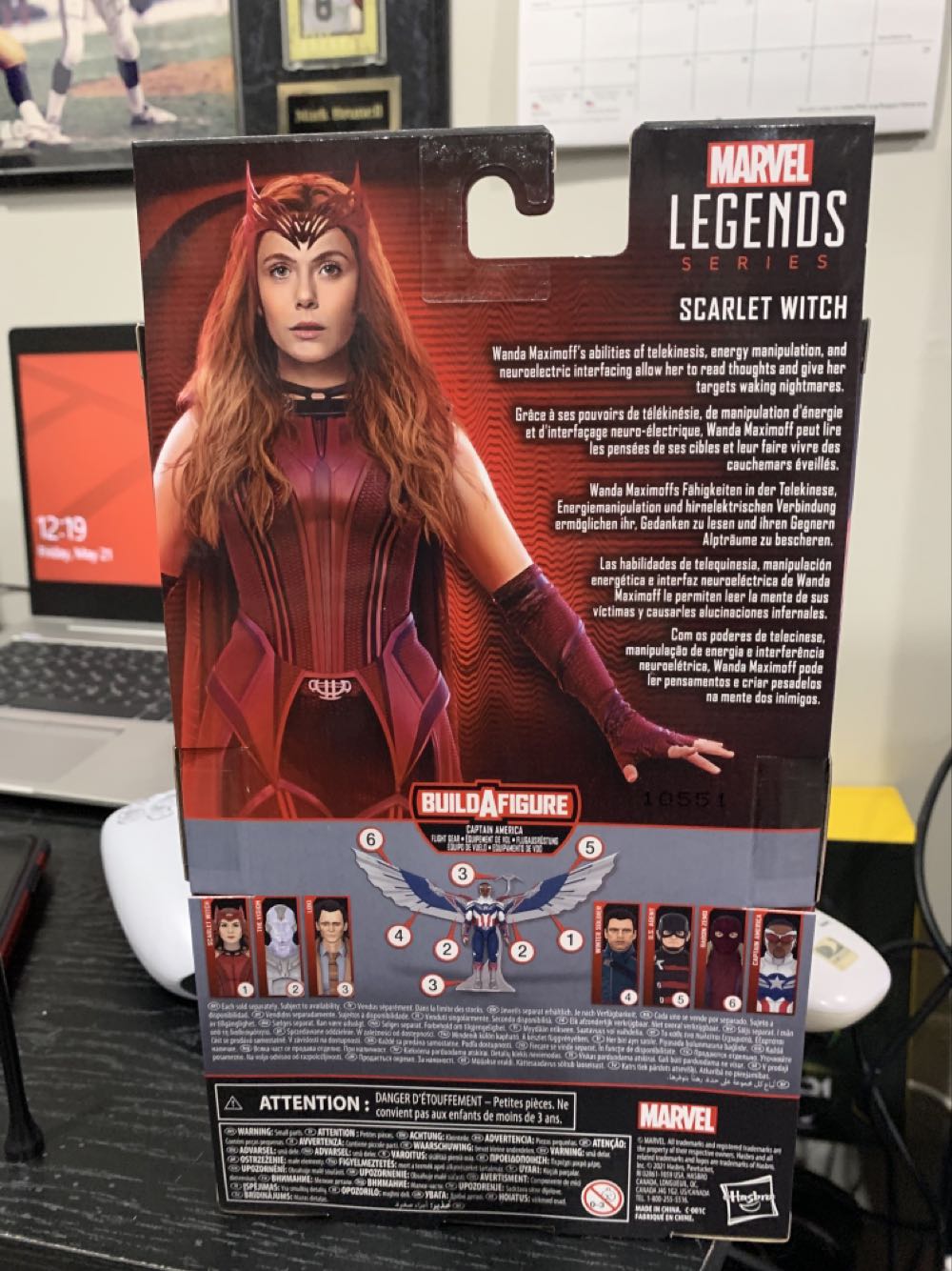 Scarlet Witch (MCU) - BAF: Flight Gear (Captain America) - Hasbro - Marvel Legends (Marvel Legends - BAF: Flight Gear (Captain America)) action figure collectible - Main Image 2