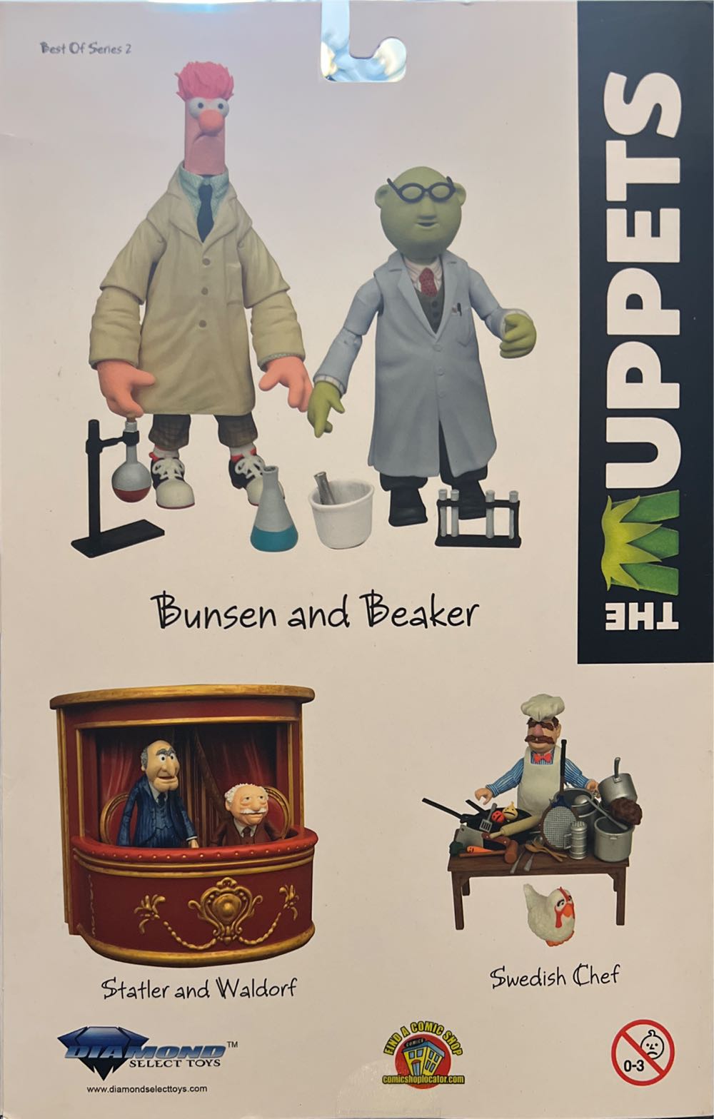 Muppets - Kermit & Miss Piggy - Diamond Select (Diamond Select - The Muppet Show - Best of) action figure collectible [Barcode 699788843123] - Main Image 3