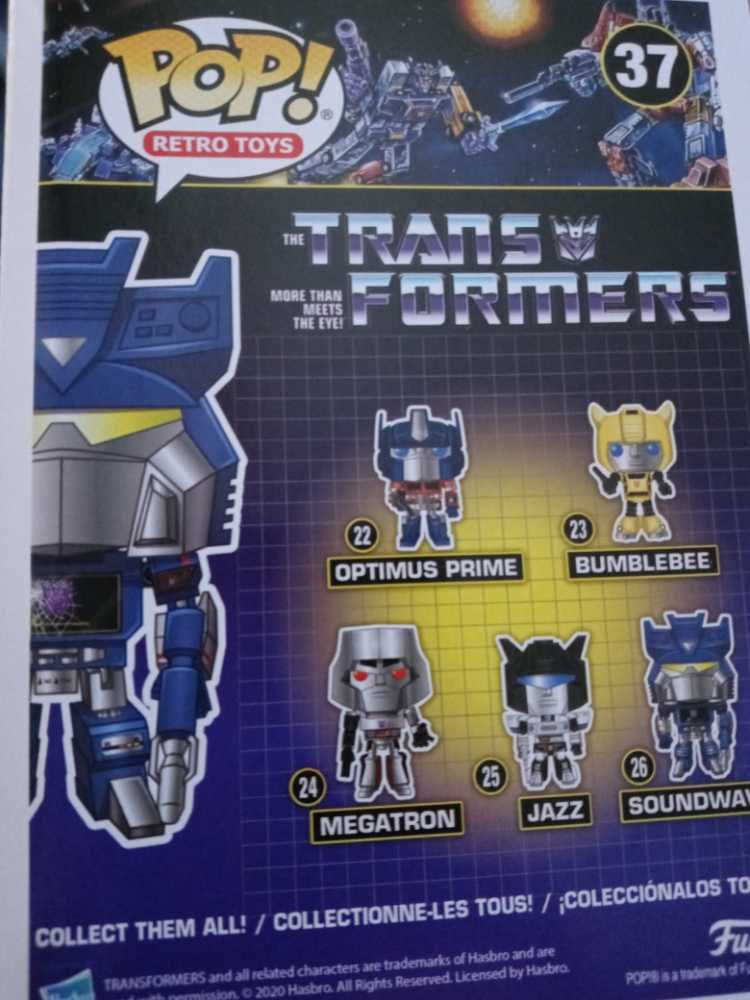 Pop! 37 Soundwave Special Edition  - Funko (Transformers) action figure collectible [Barcode 889698520843] - Main Image 3