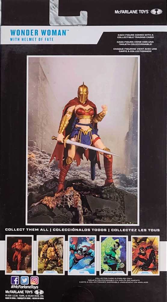 DC M Wonder Woman™ With Helmet Of Fate (Batman: Last Knight On Earth) - McFarlane - DC Multiverse (Last Night on Earth Bane CTB Wave) action figure collectible [Barcode 787926151756] - Main Image 2