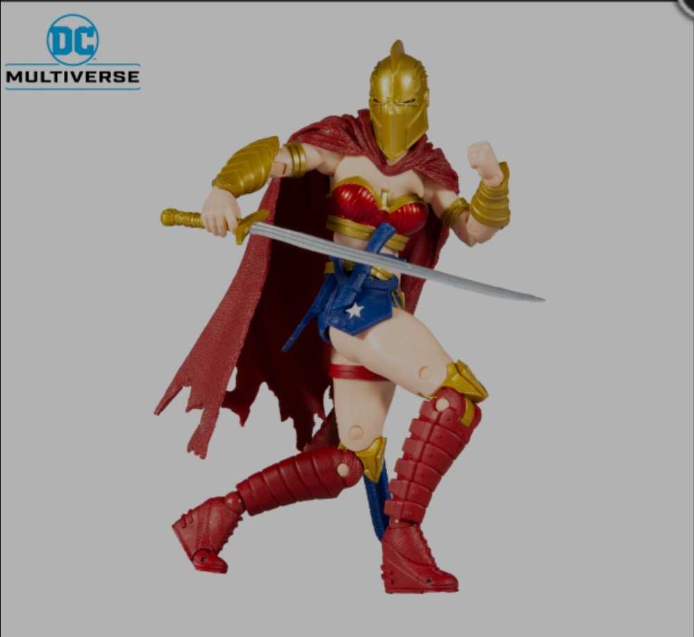 DC M Wonder Woman™ With Helmet Of Fate (Batman: Last Knight On Earth) - McFarlane - DC Multiverse (Last Night on Earth Bane CTB Wave) action figure collectible [Barcode 787926151756] - Main Image 4