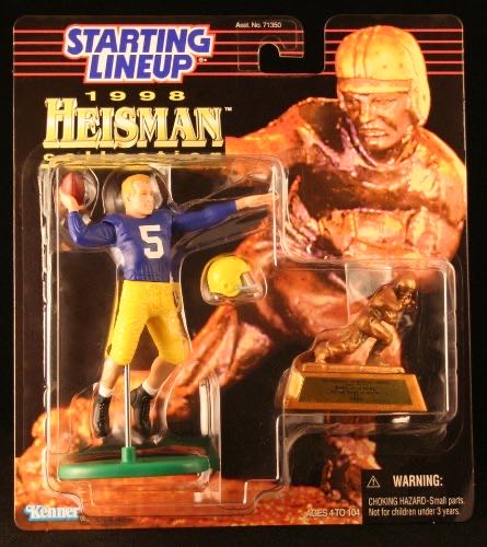 Paul Hornung Notre Dame Academy Ncaa College Football Heisman Collection Starting Lineup Action Figure Football Helmet & Miniature 1956 Heisman Memorial Trophy  action figure collectible [Barcode 076281716886] - Main Image 1