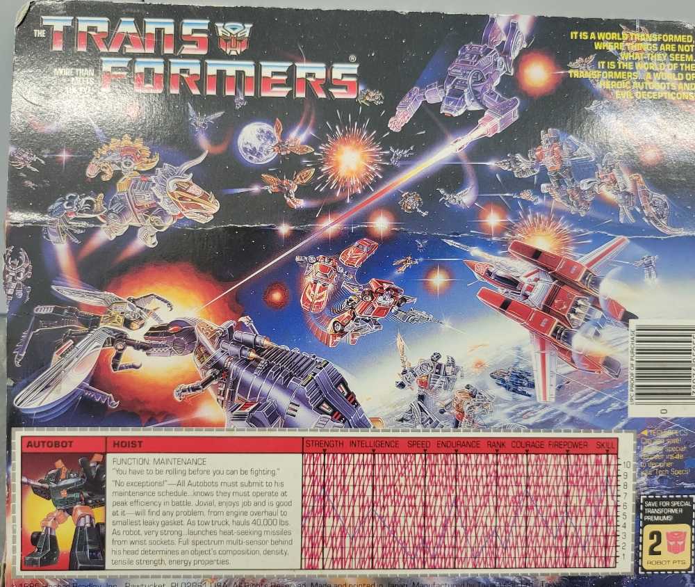 Hoist 1st Boxed 1985 Cars - Hasbro (1985) action figure collectible - Main Image 2