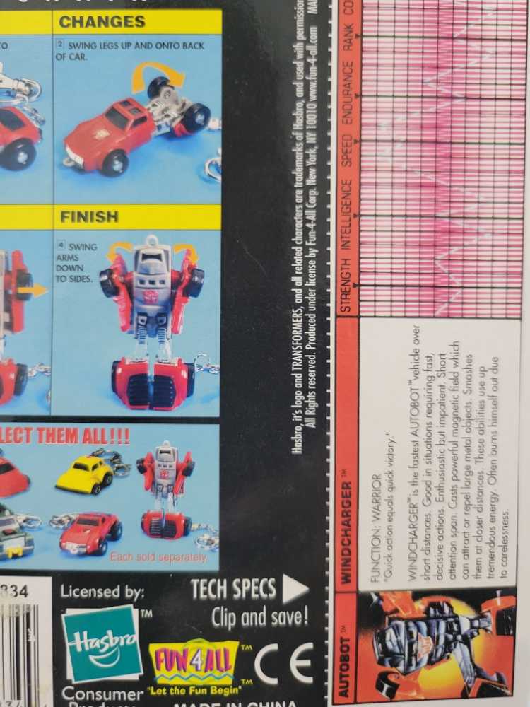 Windcharger  - Hasbro (Key Chain) action figure collectible [Barcode 1119008218344] - Main Image 4