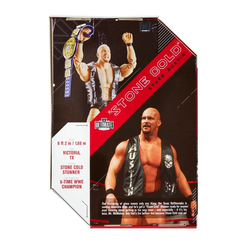”Stone Cold” Steve Austin - Mattel (WWE Ultimate Edition) action figure collectible [Barcode 887961921878] - Main Image 2