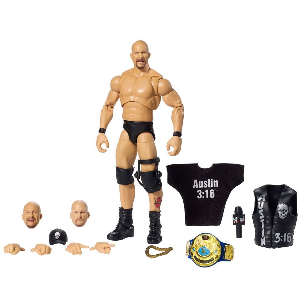 ”Stone Cold” Steve Austin - Mattel (WWE Ultimate Edition) action figure collectible [Barcode 887961921878] - Main Image 3