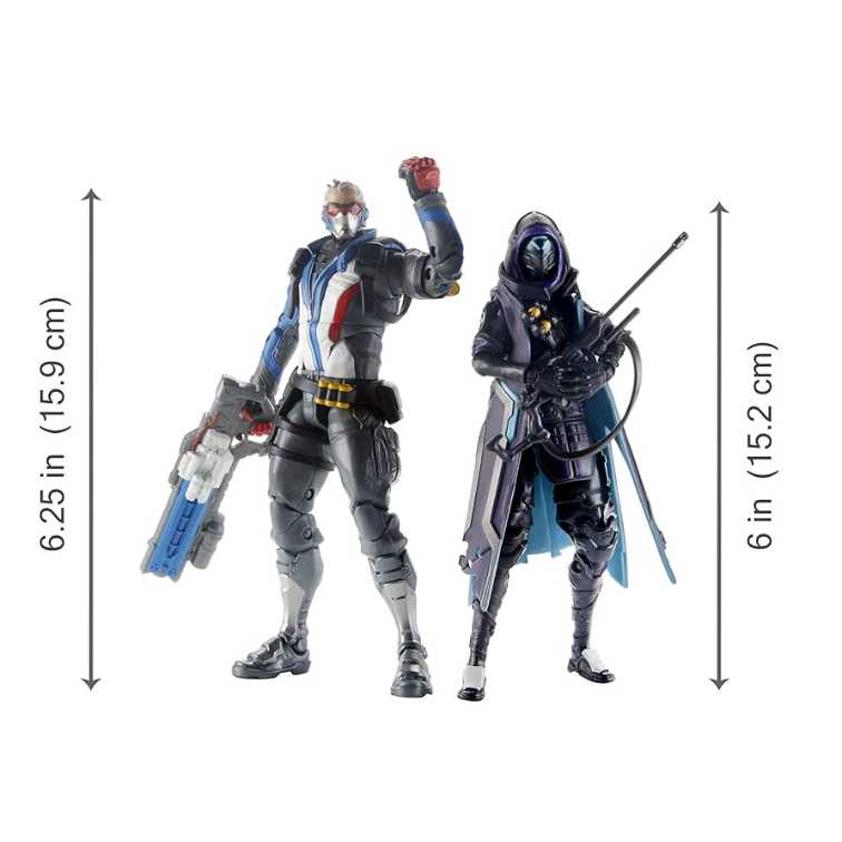 Overwatch Ultimates Series - Ana/Soldier 76 2 Pack - Hasbro (Overwatch Ultimates Series) action figure collectible [Barcode 630509819843] - Main Image 3