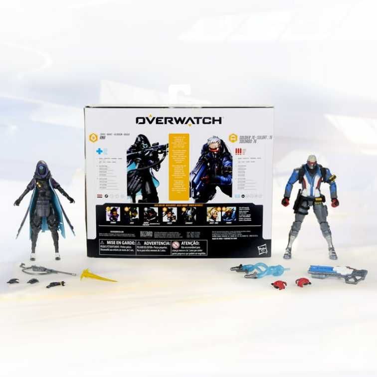 Overwatch Ultimates Series - Ana/Soldier 76 2 Pack - Hasbro (Overwatch Ultimates Series) action figure collectible [Barcode 630509819843] - Main Image 4