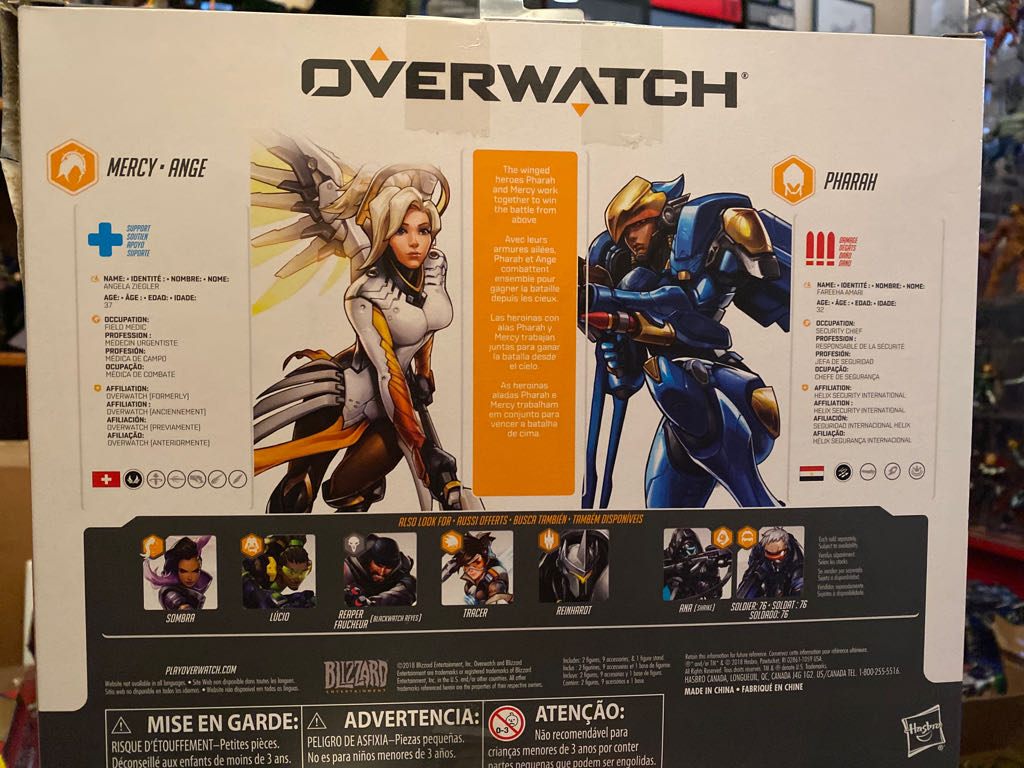 Blizzard Entertainment Overwatch Ultimates Series -  Mercy/Pharah 2 Pack - Hasbro (Overwatch: Ultimates) action figure collectible [Barcode 630509819881] - Main Image 2