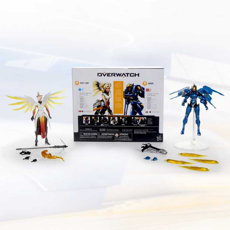 Blizzard Entertainment Overwatch Ultimates Series -  Mercy/Pharah 2 Pack - Hasbro (Overwatch: Ultimates) action figure collectible [Barcode 630509819881] - Main Image 4
