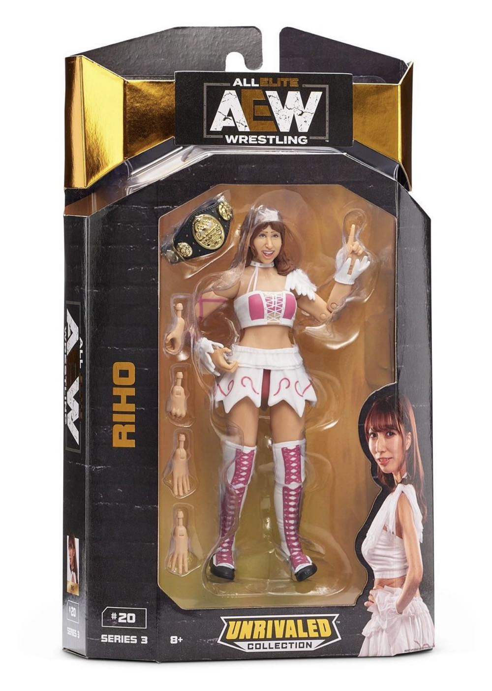 Riho - Jazwares (AEW Unrivaled Collection Series 3) action figure collectible [Barcode 191726377108] - Main Image 2