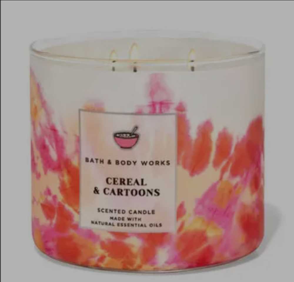 CANDLE: Food Bath & Body Cereal & Cartoons 2021 - Bath & Bodyworks Candle (Food Candles) action figure collectible [Barcode 667554738256] - Main Image 3