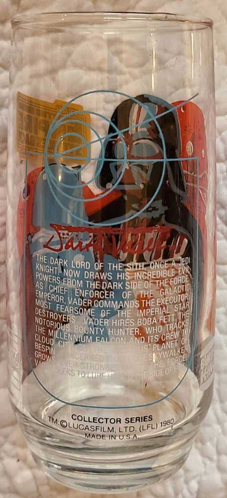 Glasses Star Wars : Burger King Empire StrikesBack- Darth Vader   ESB - Burger King Corporation (Star Wars Episode V Empire Strikes Back) action figure collectible - Main Image 2