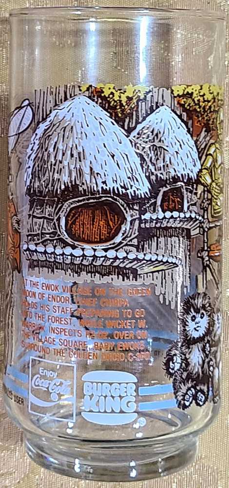 Glasses Star Wars : Burger King Return Of The Jedi - Ewok Village  ROTJ - Burger King Corporation (Star Wars Episode VI Return Of The Jedi) action figure collectible - Main Image 3