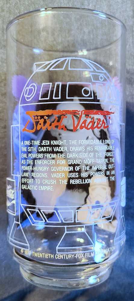 Glasses Star Wars : Burger King A New Hope - Darth Vader ANH - Burger King Corporation (Star Wars Episode IV A New Hope) action figure collectible - Main Image 2