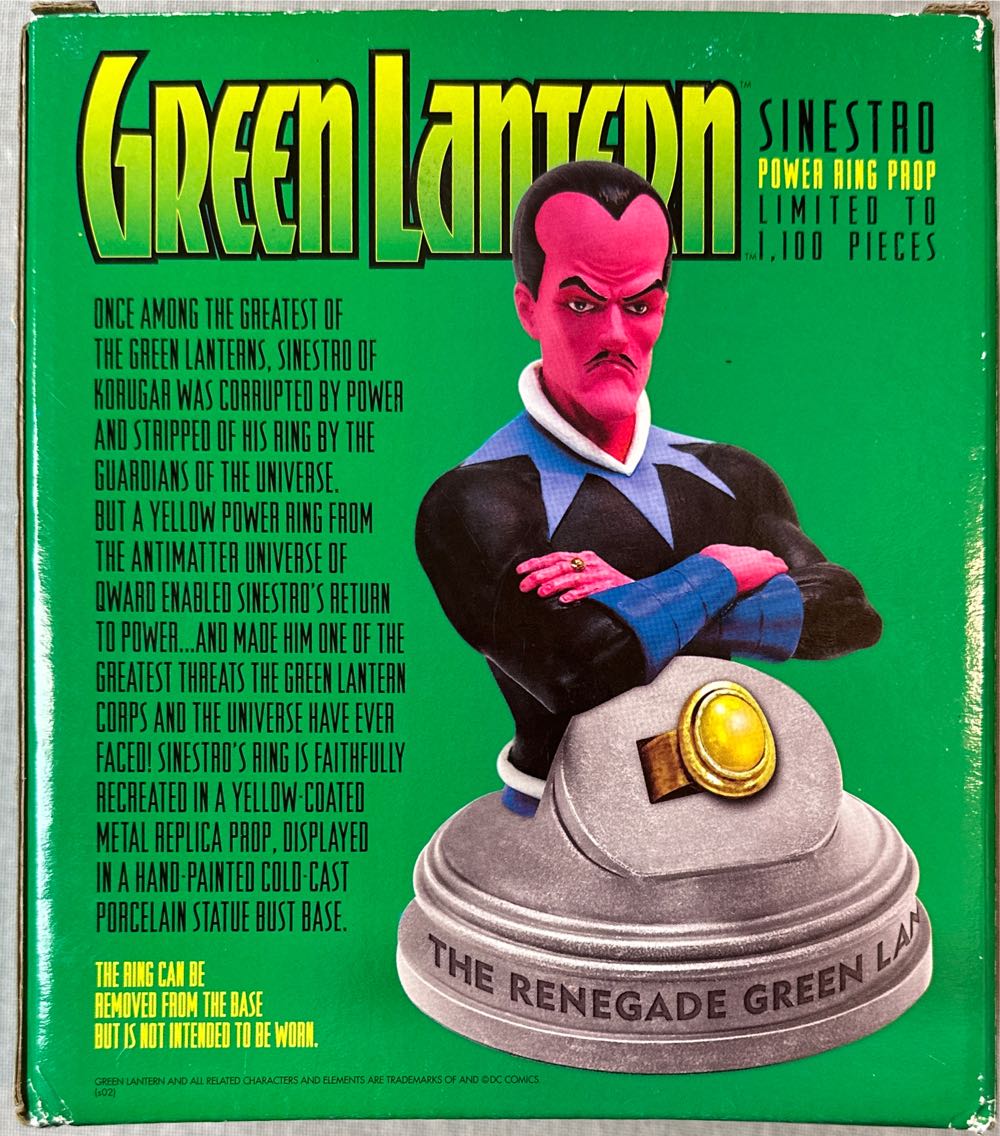 Green Lantern: Sinestro - Green Lantern (DC Direct) action figure collectible [Barcode 761941229584] - Main Image 2