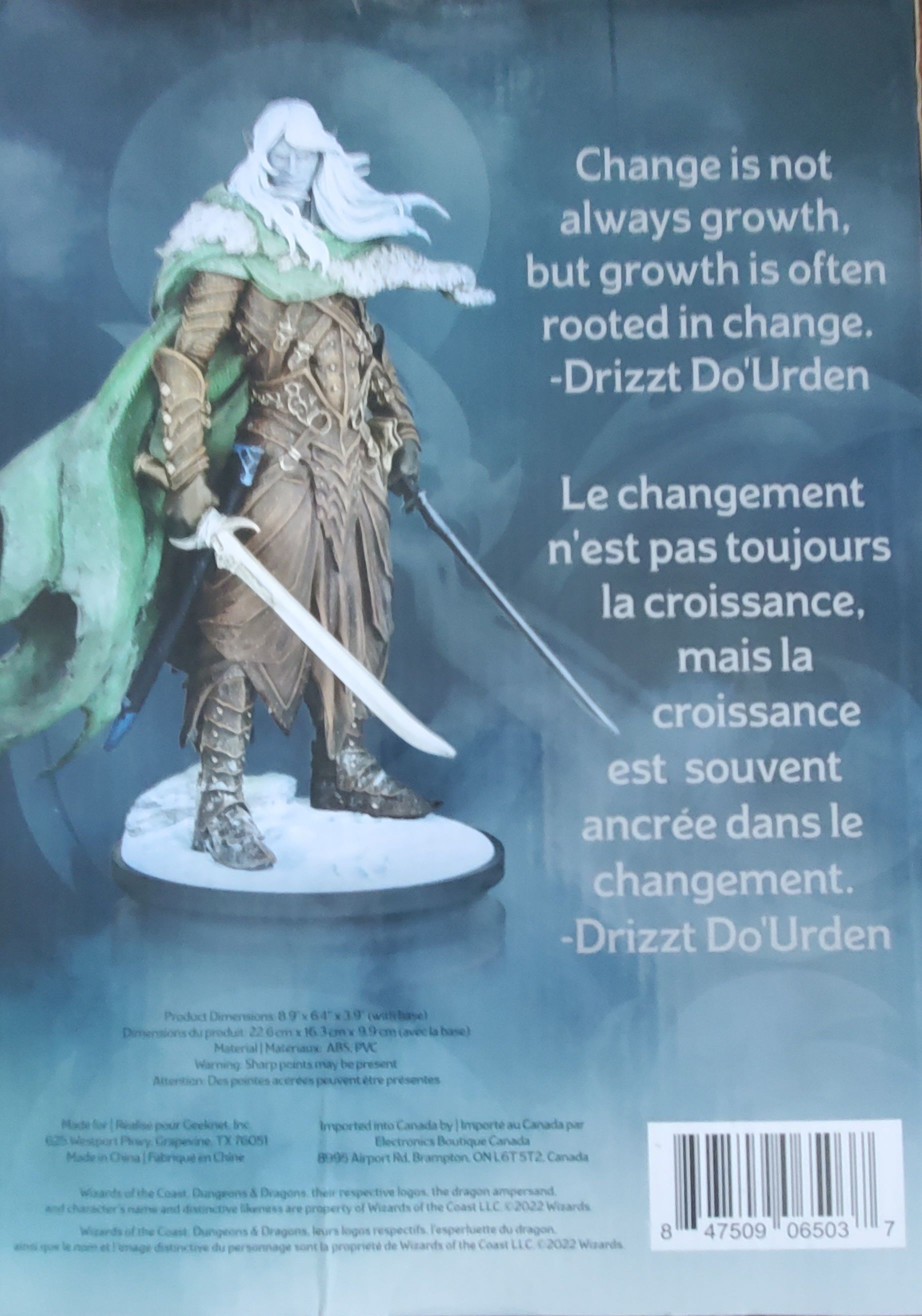 Drizzt Do’Urden Modern Icons - Hasbro (Dungeons & Dragons) action figure collectible [Barcode 847509065037] - Main Image 2