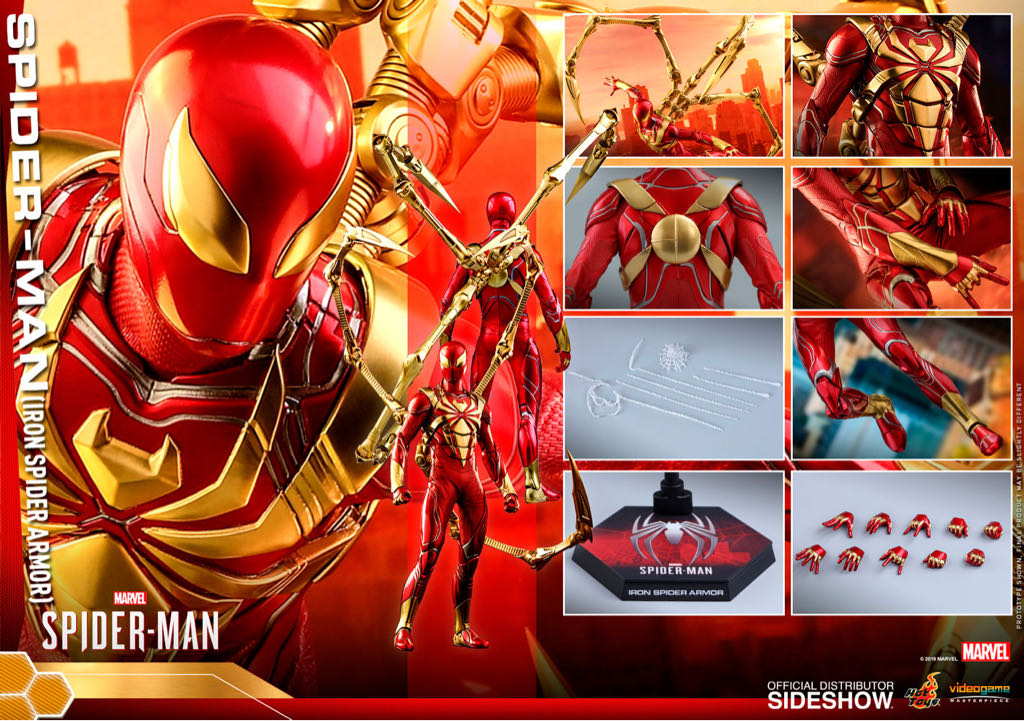Spider-Man (Iron Spider Armor) - Hot Toys (Marvels Spider-Man) action figure collectible [Barcode 4895228603418] - Main Image 2