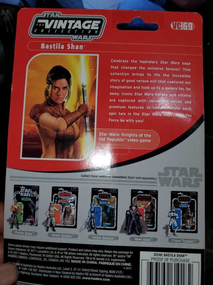 VC 69 - Hasbro (Star Wars: Vintage Card: 3”) action figure collectible [Barcode 653569610182] - Main Image 2