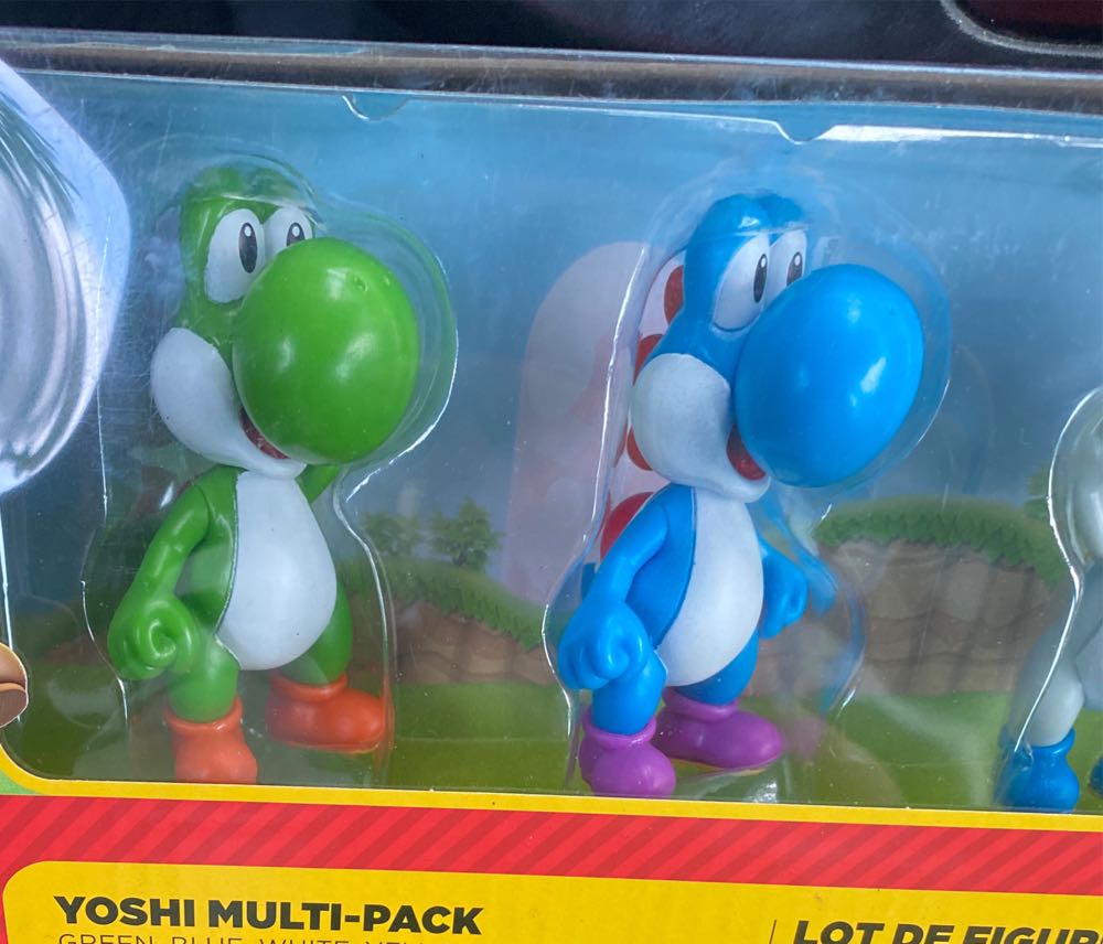 Yoshi 2.5-inch 5-pack Green Blue White Yellow Black - Jakks Pacific action figure collectible [Barcode 192995401365] - Main Image 3