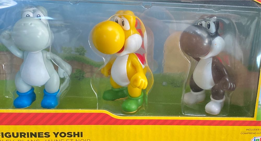 Yoshi 2.5-inch 5-pack Green Blue White Yellow Black - Jakks Pacific action figure collectible [Barcode 192995401365] - Main Image 4