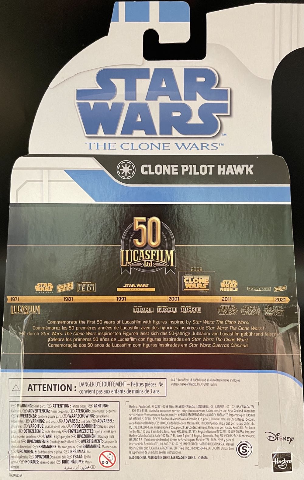 SW BS Target Exclusive Clone Wars Clone Pilot Hawk - Hasbro (Star Wars: The Clone Wars) action figure collectible [Barcode 5010993866502] - Main Image 2