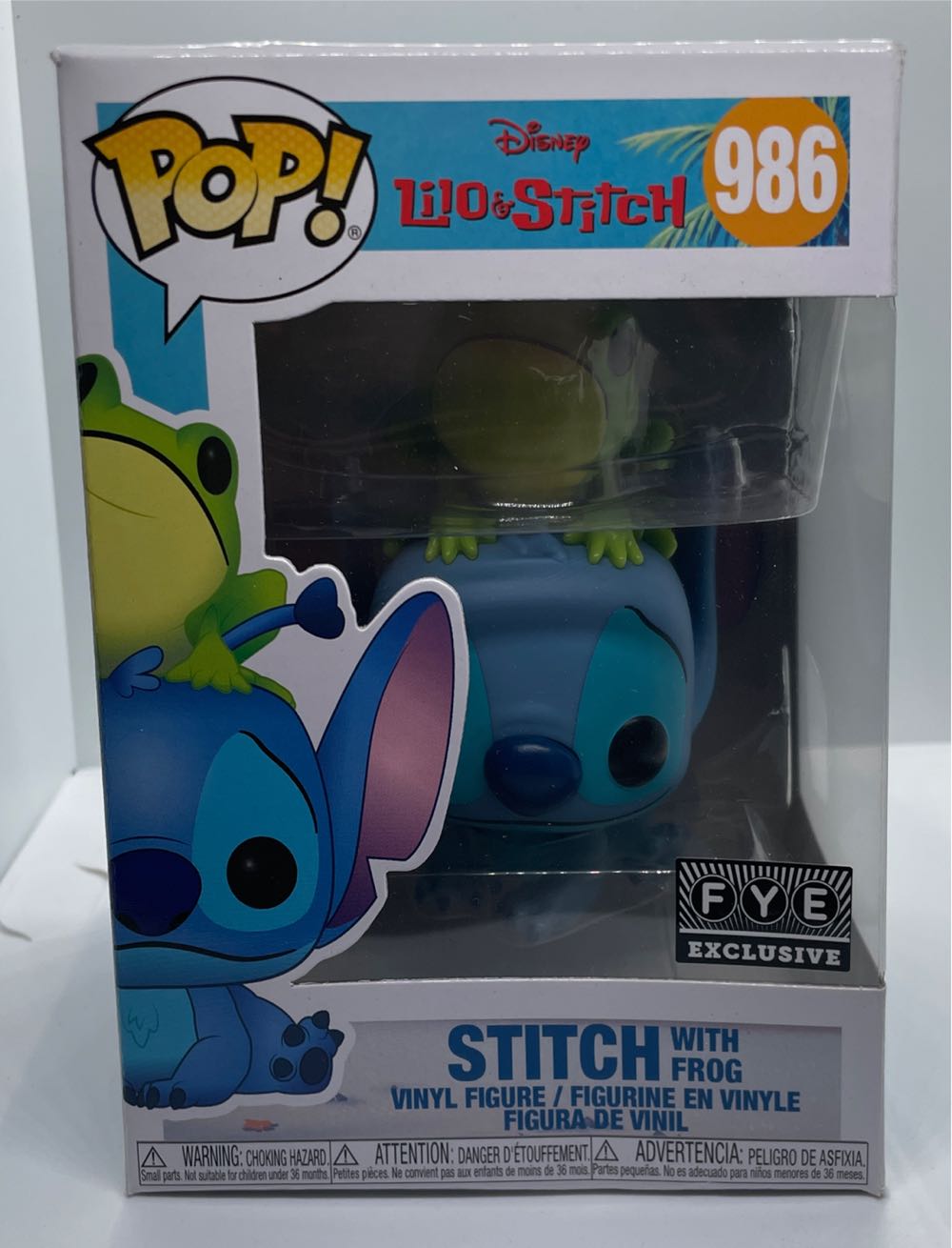 Funko Pop Lilo And Stitch Stitch With Frog  action figure collectible [Barcode 889698517959] - Main Image 2