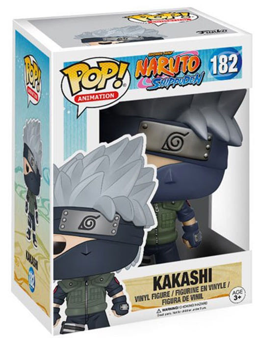 Funko POP Kakashi (Naruto Shippuden)  # 182 Signed By Hidetoshi Omori - Funko Pop Animation action figure collectible [Barcode 889698124508] - Main Image 2