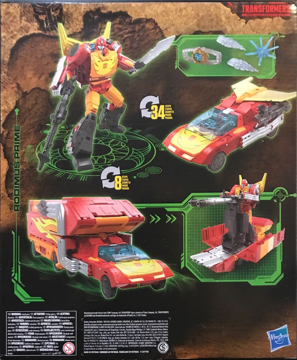 Rodimus Prime - Transformers “Kingdom : War For Cybertron Trilogy - Hasbro (G1 Transformers) action figure collectible [Barcode 5010993809004] - Main Image 2