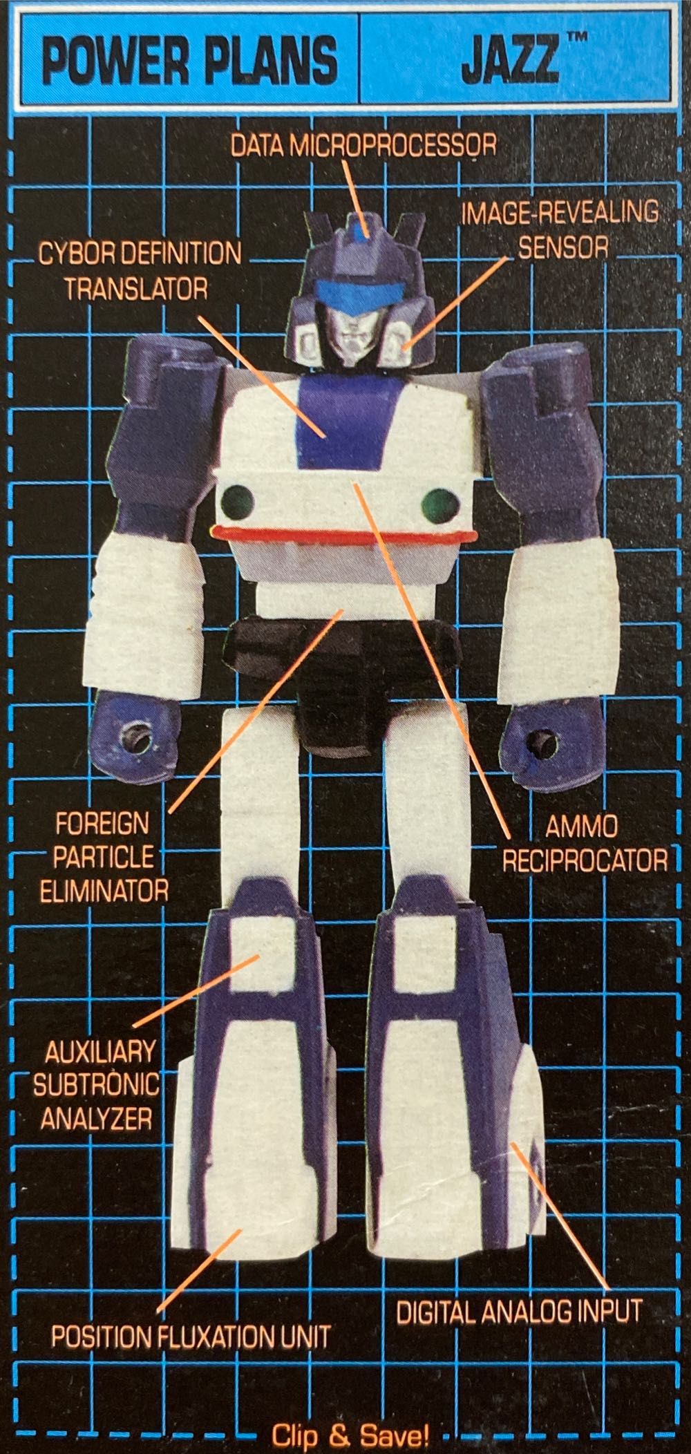 Jazz w/Turbo Board - Hasbro (Transformers G1 ActionMasters) action figure collectible [Barcode 038976059180] - Main Image 2