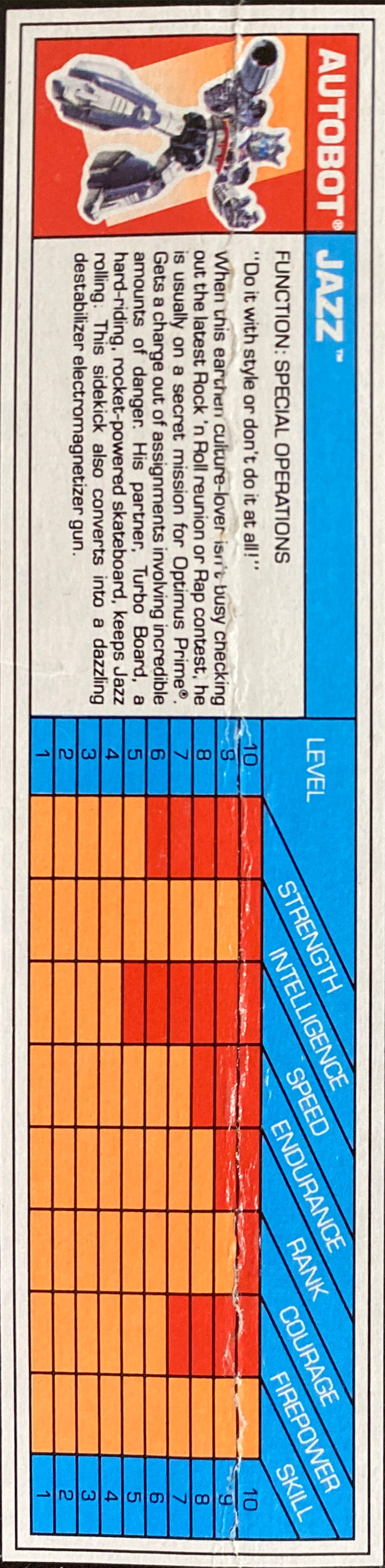 Jazz w/Turbo Board - Hasbro (Transformers G1 ActionMasters) action figure collectible [Barcode 038976059180] - Main Image 4