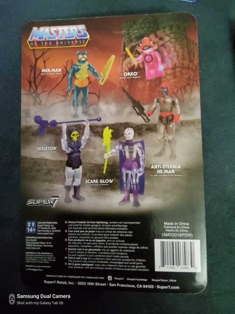 Masters Of The Universe Reaction Mer Man Clear Version  - Super 7 (Masters Of The Universe) action figure collectible [Barcode 811169035839] - Main Image 2