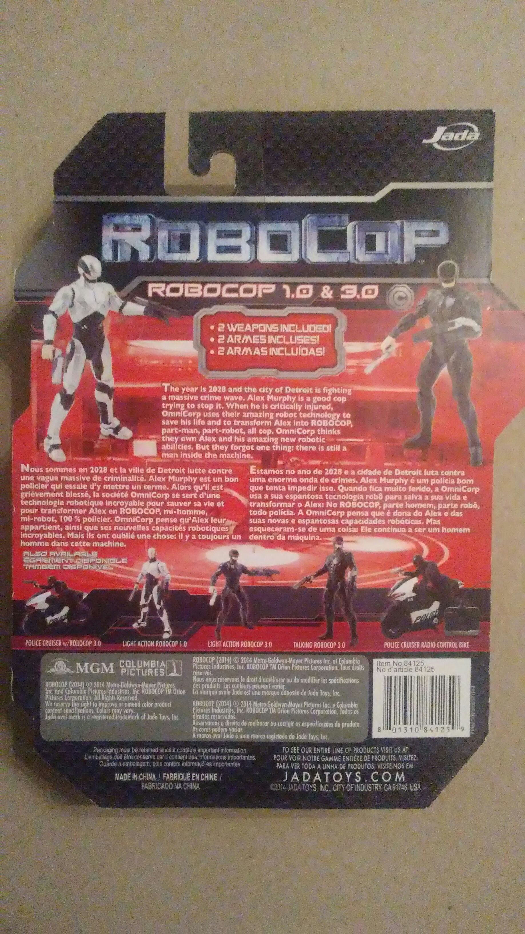 Robocop 3.0 - Jada Toys (Robocop (2014)) action figure collectible [Barcode 801310841259] - Main Image 2