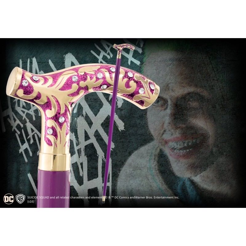 Suicide Squad Joker Replica Cane 1:1 Stock Replica Noble Collections  action figure collectible [Barcode 849421003685] - Main Image 2
