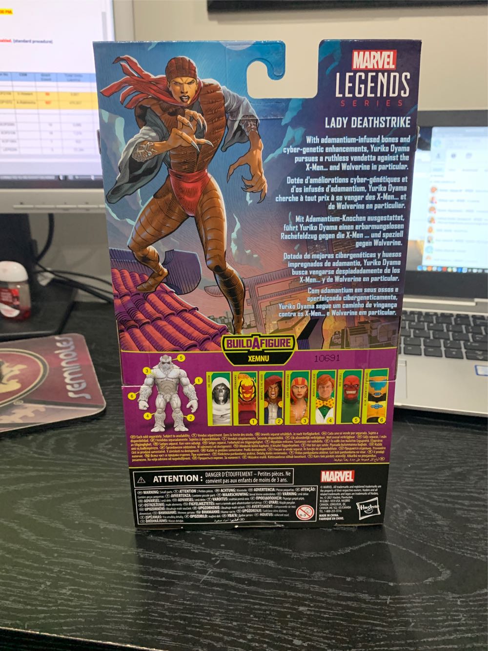 Lady Deathstrike - Hasbro (Marvel Legends - Xemnu) action figure collectible [Barcode 5010993834679] - Main Image 3