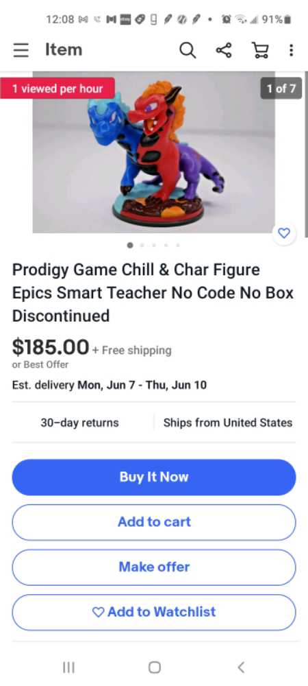 prodigy games Chill And Char  action figure collectible - Main Image 2