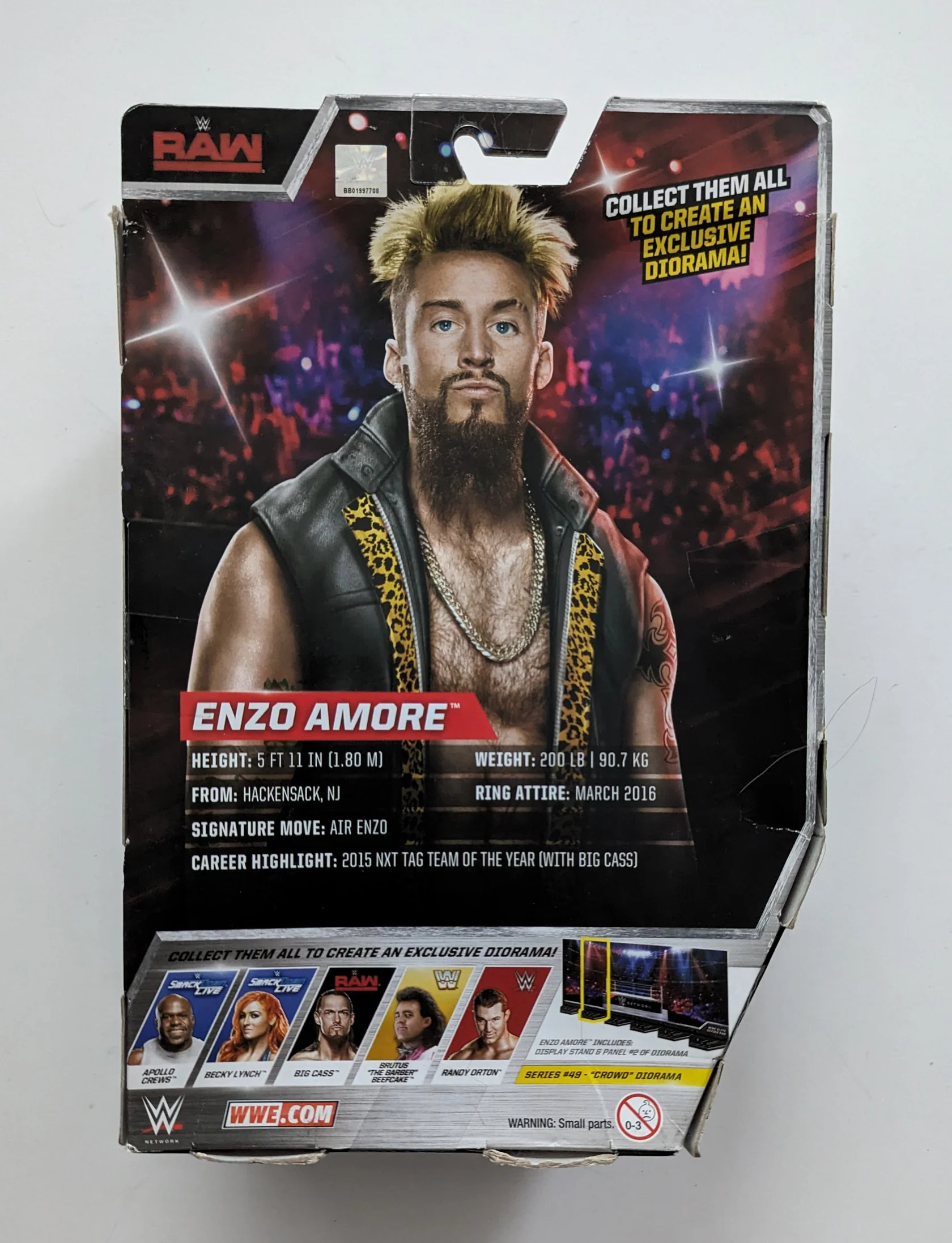 Enzo Amore - Mattel (Elite Collection) action figure collectible [Barcode 887961397420] - Main Image 2