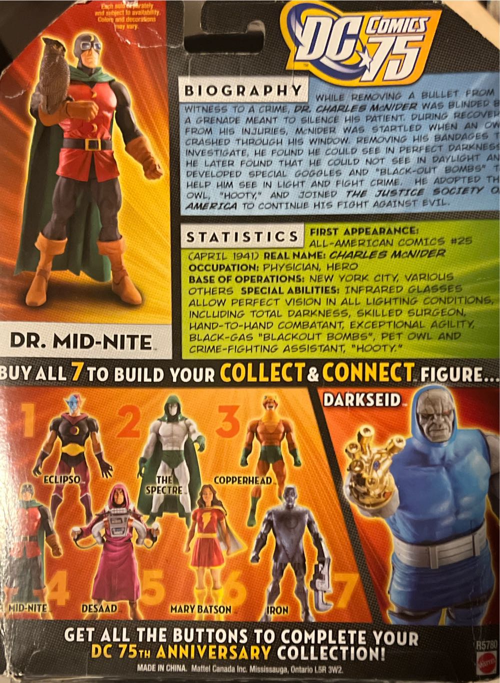 Dr. MID-NITE - Mattel (Collect & Connect Series) action figure collectible [Barcode 027084831269] - Main Image 2