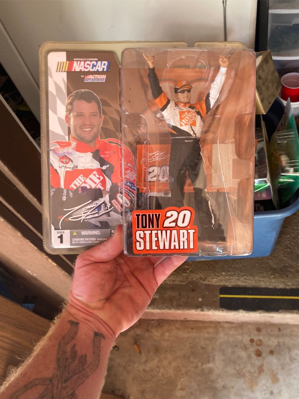 Stewart Mcfarlane Sports Picks Mcfarlane Stewart Home Depot #20 Series Tony Stewart #20 Nascar 1 Nascar Series #1  action figure collectible [Barcode 781317215492] - Main Image 3