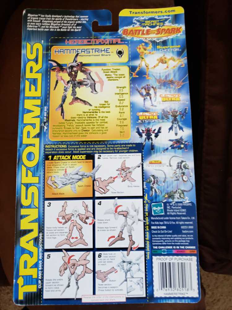 Hammerstrike - Hasbro (Transformers: Beast Machines) action figure collectible [Barcode 076930805183] - Main Image 2