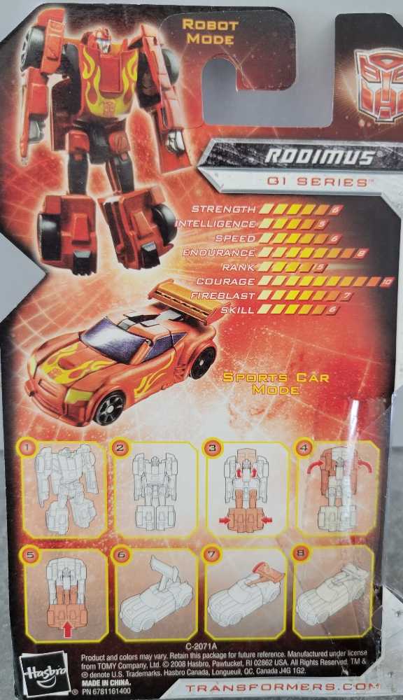 Rodimus Hot Rod Carded - Hasbro (Universe 2.0) action figure collectible [Barcode 653569373063] - Main Image 3