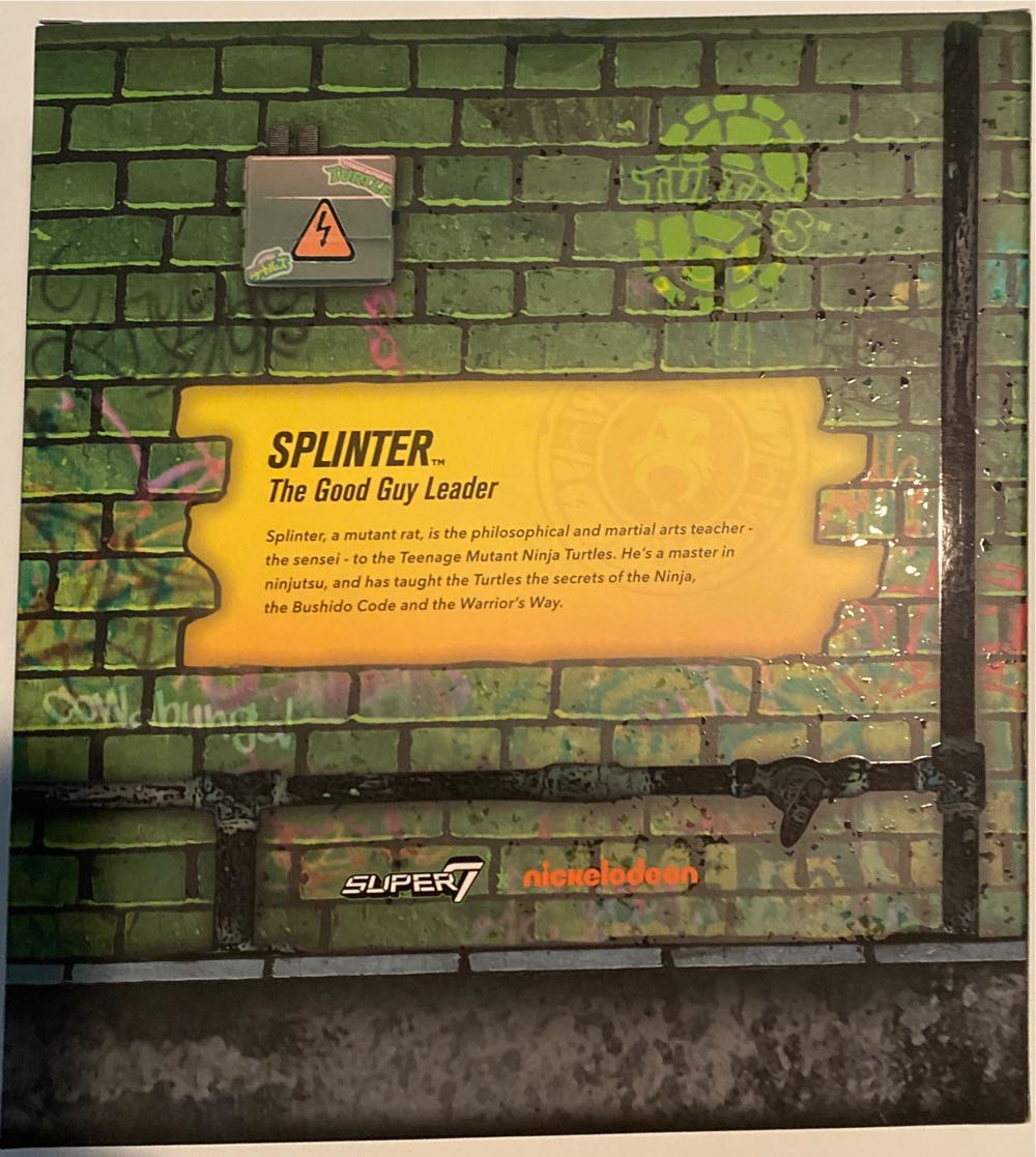 Splinter - Super7 (Teenage Mutant Ninja Turtles) action figure collectible [Barcode 840049811614] - Main Image 3