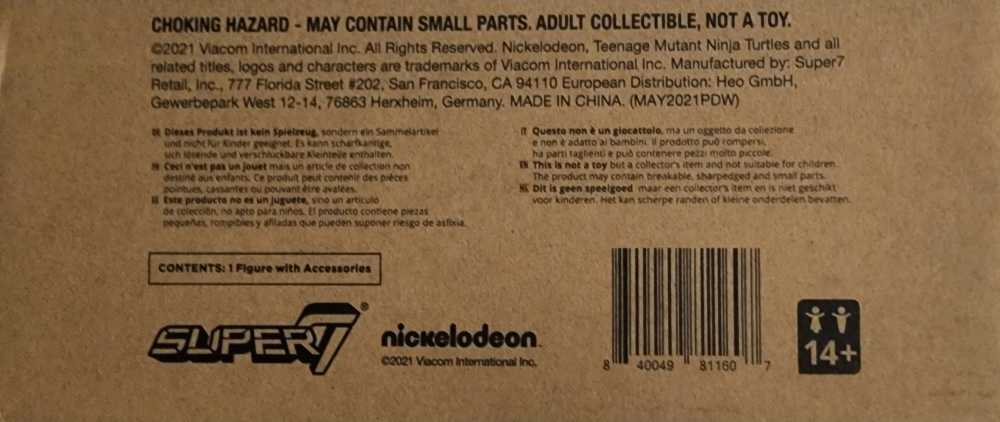 Raphael - Super7 (Teenage Mutant Ninja Turtles) action figure collectible [Barcode 840049811607] - Main Image 3