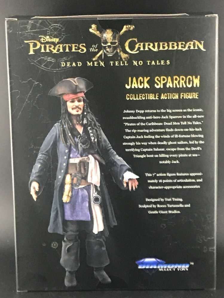 Diamond Select Toys Pirates Of The Caribbean Jack Sparrow - Diamond Select Toys (Pirates Of The Caribbean: Dead Men Tell No Tales) action figure collectible [Barcode 699788824610] - Main Image 2